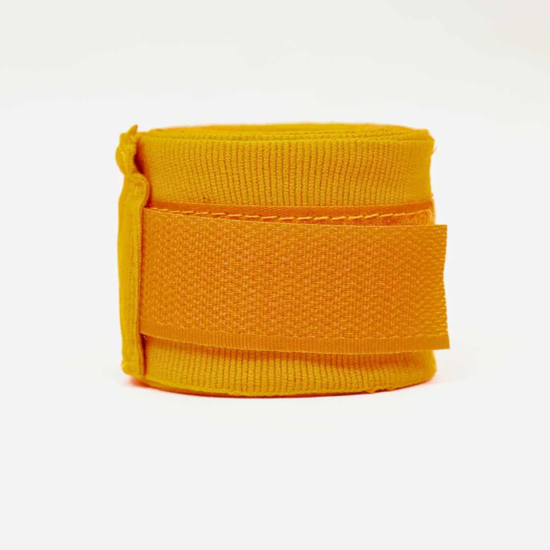 180" (4.5m) - Orange - Muay Thai Masters Premium Cotton Hand Wraps for Muay Thai and Boxing